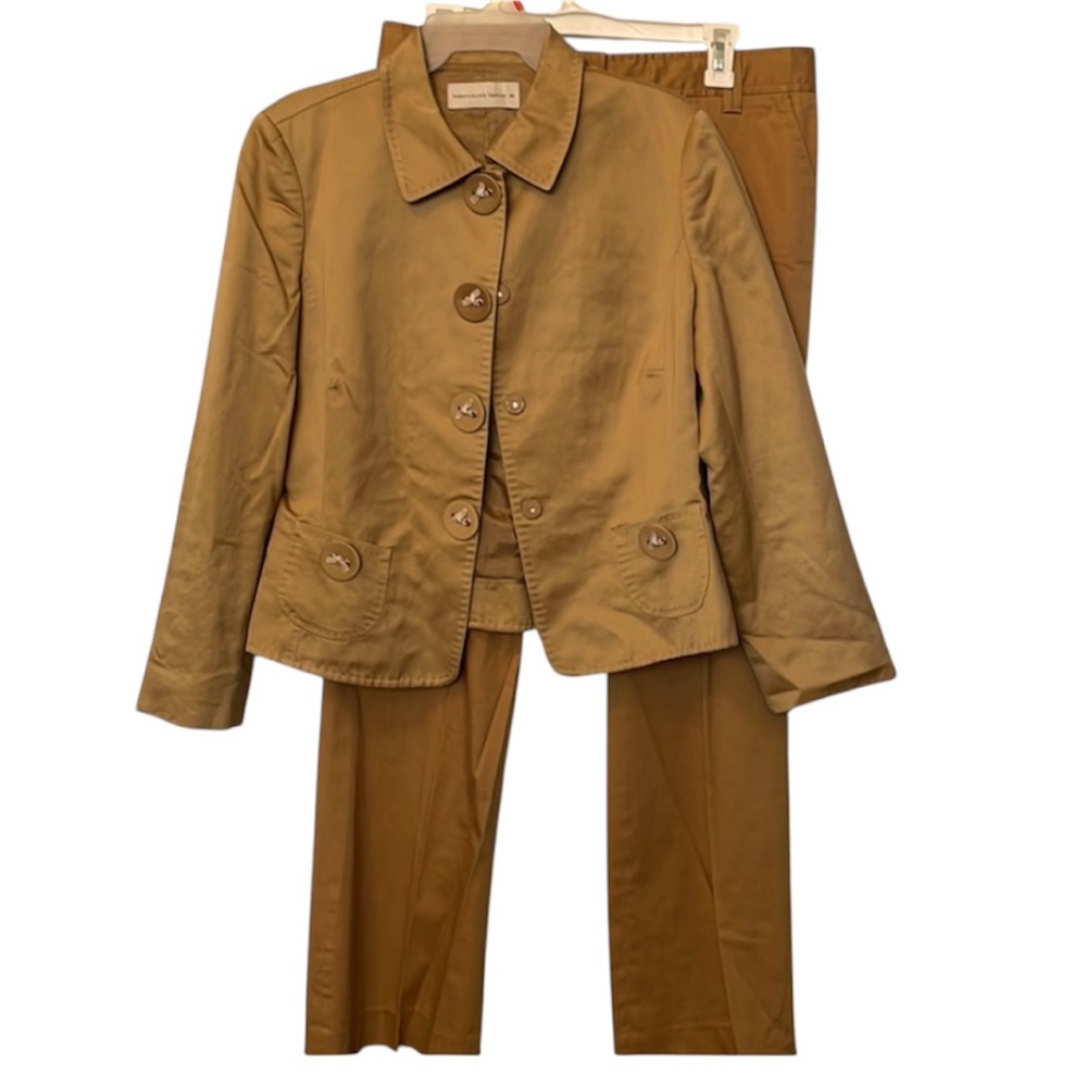 Purificacion Garcia Brown Suit Jacket and Pants